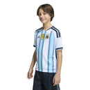 Camisa Infantil Argentina 2026 Home Com Patch Campeão